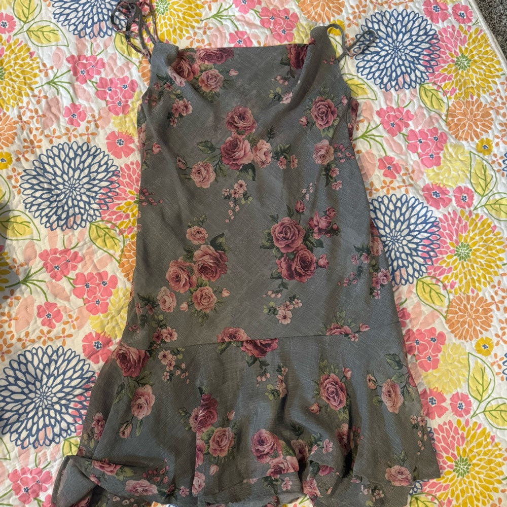 NWOT large emerald sundae floral dress